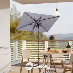 Sekey 180 x 130 cm Balkonschirm Rechteckig, Sonnenschutz UV50+