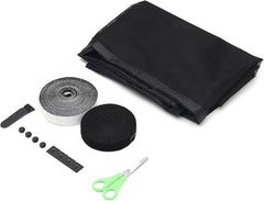 Sekey Magnet Fliegengitter für Balkontüren – Zuschneidbar & selbstklebend, ohne Bohren (bis 155x245 cm, Schwarz) Sekey