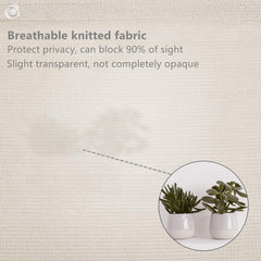 Sekey Balkon Sichtschutz HDPE 220 g/m² – Leicht Transparent, Wetterfest, UV- & Windschutz mit Ösen & Nylon Kabelbinder, Taupe