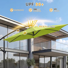 Sekey 300 cm cantilever umbrella, sun protection UV50+