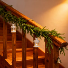 Salcar Künstliche Weihnachtsgirlande aus 100 % PE – Realistische Tannengirlande für Wand, Tür & Kamin – Langlebig & wiederverwendbar