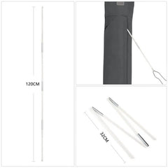 Sekey 170 x 27,5/35,5 cm Schutzhülle für 300 cm Sonnenschirm, aus Oxford-Gewebe Sekey