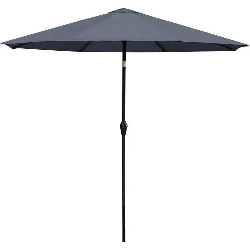 Sekey 300 cm Sonnenschirm mit Kurbel, Sonnenschutz UV50+ Sekey