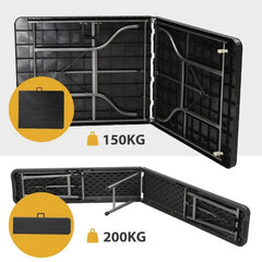 Sekey 3-teilig 180 cm Biertischgarnitur Set, 2 Bierbänke und Biertisch Sekey