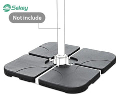 Sekey 4-teilig Schirmgewicht für Ampelschirm, befüllbar bis 80 kg Sekey