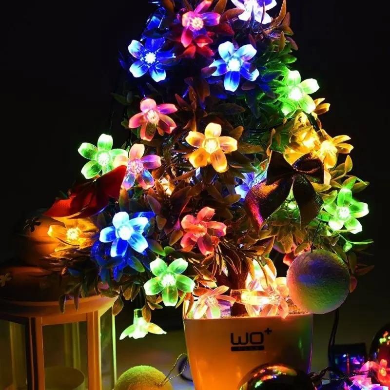 Salcar 5 m LED Solar Blüten Lichterkette, 20 LEDs Salcar