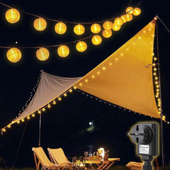 Salcar 3m/5m/10m/15m/20m LED Laternen-Lichterkette, 10/20/40/50/80 LEDs, 31V GS-zertifizierte Stromversorgung Salcar
