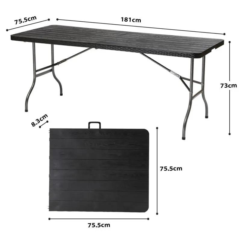 Sekey 150 cm Klappbar Gartentisch mit Tragegriff Sekey