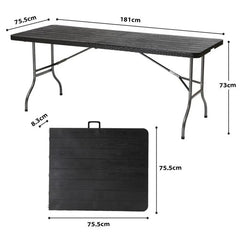 Sekey 150 cm Klappbar Gartentisch mit Tragegriff Sekey