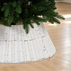 Salcar Weihnachtsbaumkorb aus Papierkordel – Weiß, 40/60 cm oder 50/68 cm