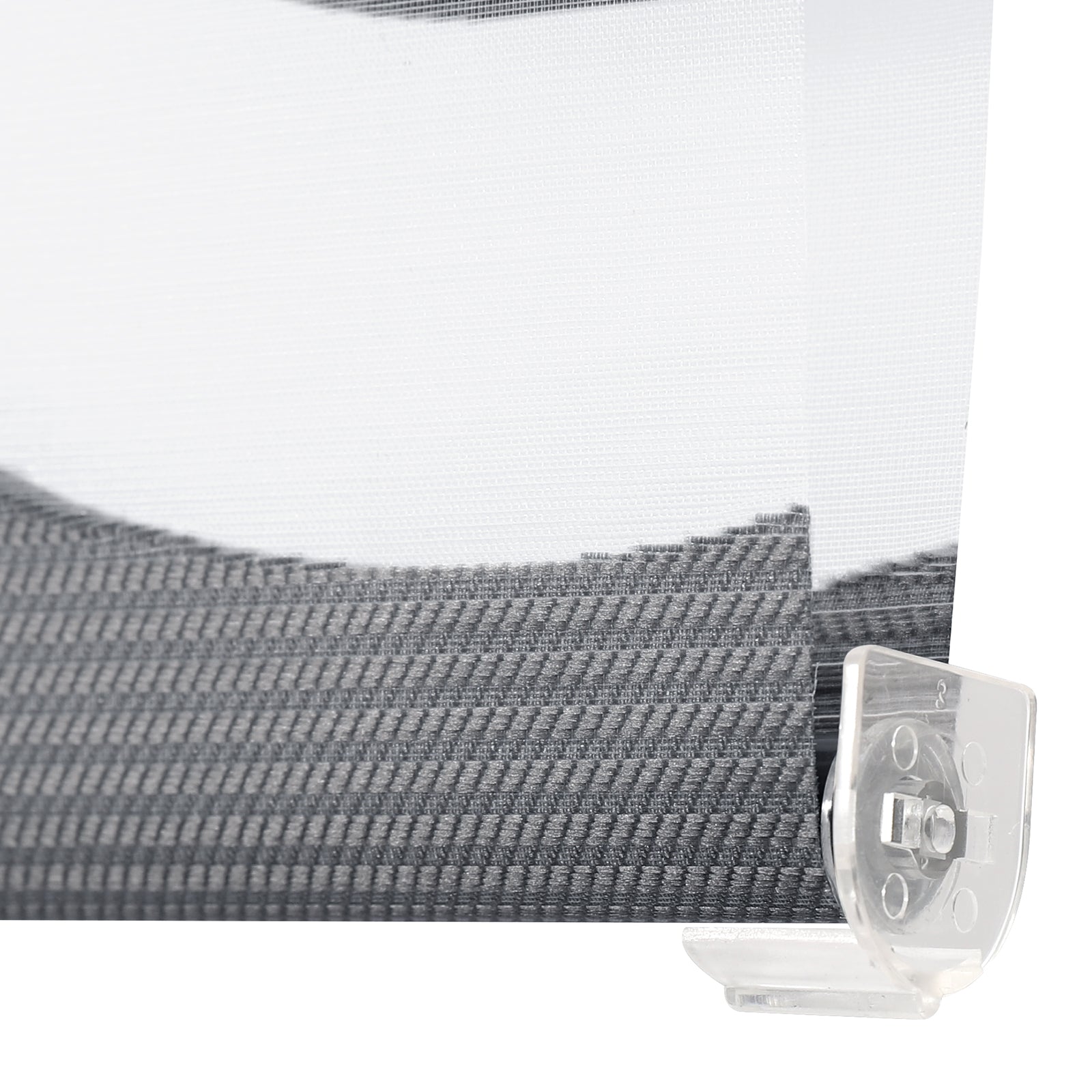 Sekey Doppelrollo Wellenmuster Duo-Rollo Klemmfix ohne Bohren - Lichtdurchlässig & Blickdicht, Fensterrollo für Wohnzimmer, Schlafzimmer & Büro Sekey