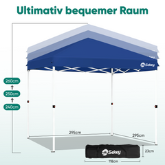 Sekey 3x3 m Faltpavillon mit 4 Seitenteilen