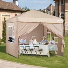 Sekey Premium Pop-Up Pavillon 3×3 m – Wasserdicht & Stabil, Faltpavillon mit Seitenwänden, Höhenverstellbar 250–270 cm