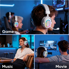 FIFINE USB Gaming Headset with Microphone, 3 EQ Modes and 50mm Driver