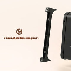 SekeyRollwagen schwarz 25 cm breit, Küchenwagen mit 4 oder 5 Ebenen, Servierwagen mit Rollen, Metall Aufbewahrungsregal, flexibel einstellbar, 360° Rollen mit Bremse