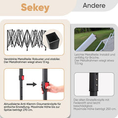 Sekey 300 x 600 cm Faltpavillon mit 6 Sandsack Sekey
