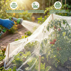 Sekey Pflanzenschutznetz 3×10 m – Feinmaschiges 0,8 mm Insektenschutznetz für Garten, Gemüse & Hochbeet, UV- & Vogelschutz, zuschneidbar für Gewächshaus & Pflanztunnel