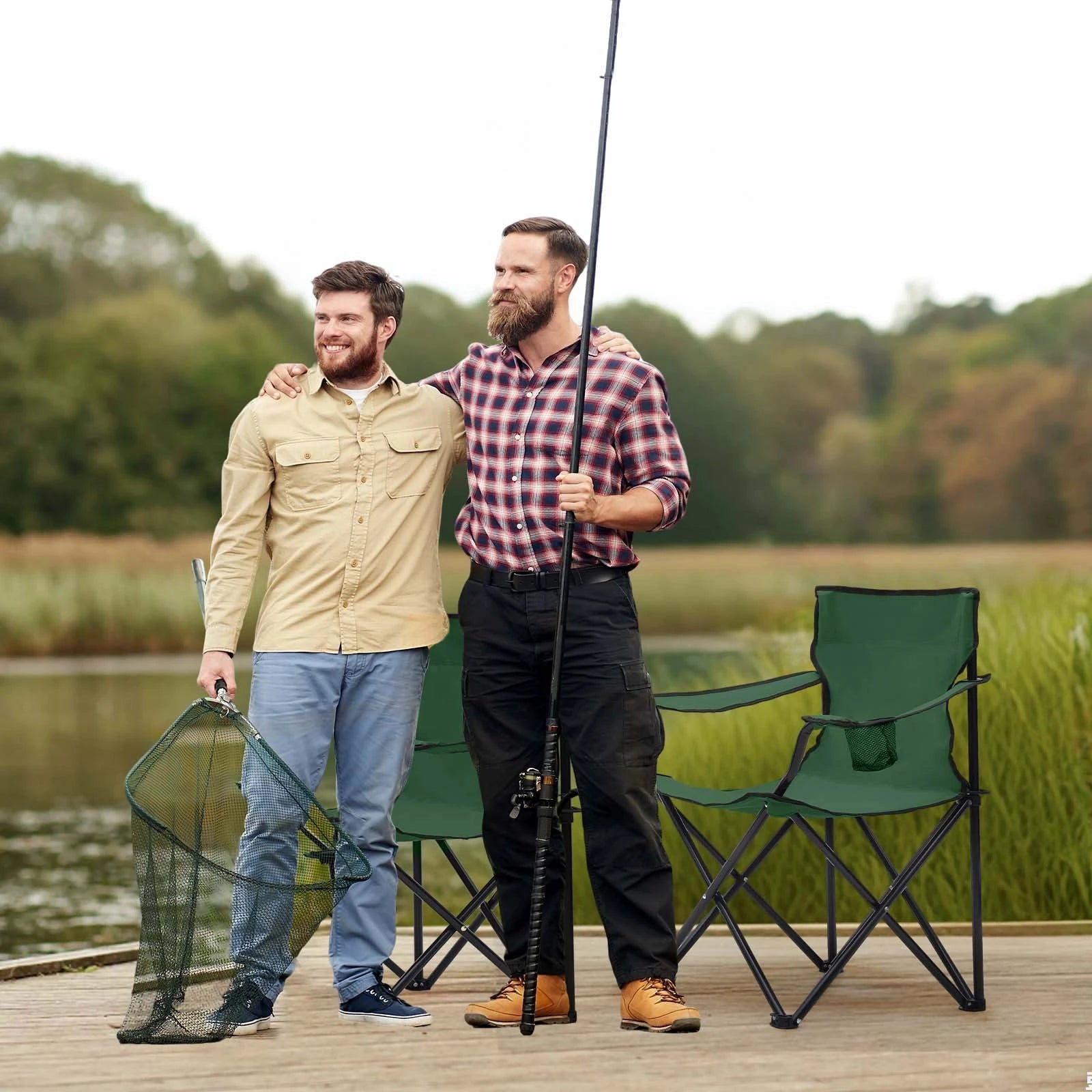 Sunula faltbarer Campingstuhl, ultraleicht, 1,65 kg, mit Getränkehalter, Tragetasche, kompakt klappbar, ideal für Camping, Garten und Ausflüge Sekey