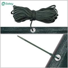 Sekey Balkon Sichtschutz aus 220 g/m² HDPE, Grün Sekey