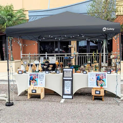Sekey 300 x 300 cm Faltpavillon mit 4 Sandsäcken und Tragetasche Sekey