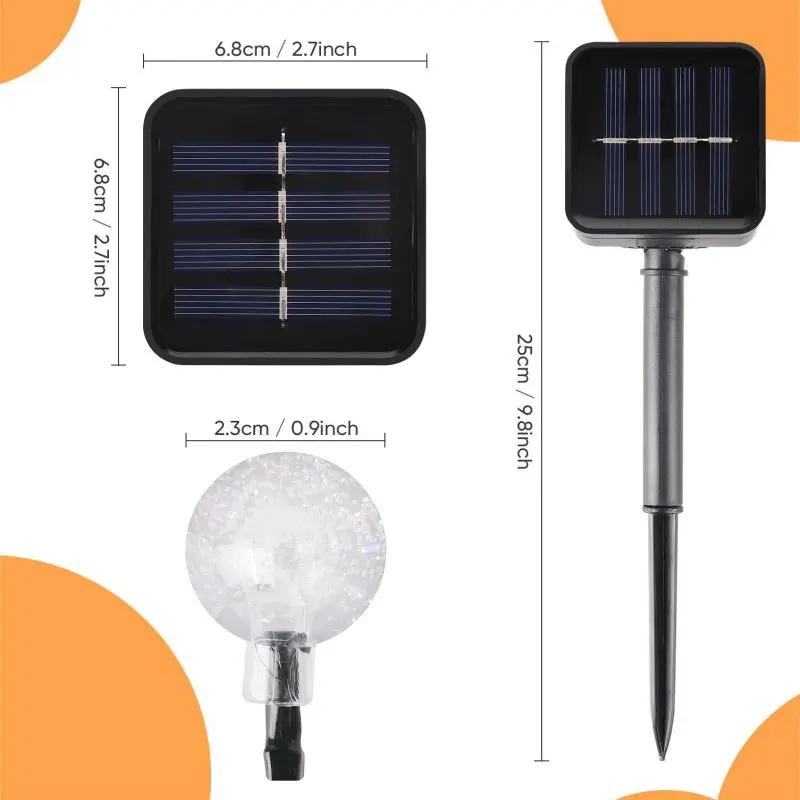 Salcar 5 m / 10 m LED Solar Kugel Lichterkette, 20 / 40 LEDs Salcar