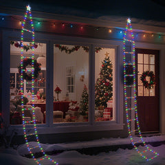 Salcar LED Weihnachts Leiter Lichterkette 3 m, 260 LEDs, Warmweiß & Bunt, 9 Modi, Timer & Memory, IP44 Wasserdicht, Weihnachtsbeleuchtung für Innen & Außen Salcar