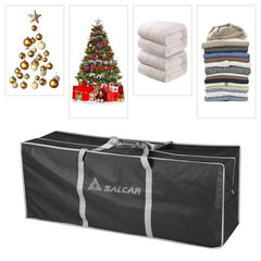 Salcar Große Weihnachtsbaum Aufbewahrungstasche, 130 * 40 * 50 cm Reisetasche Reißfeste Aufbewahrungstasche für Weihnachtsschmuck, Kleidung Salcar
