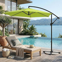 Sekey 300 cm cantilever umbrella, sun protection UV50+
