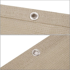 Sekey Balkon Sichtschutz HDPE 220 g/m² – Leicht Transparent, Wetterfest, UV- & Windschutz mit Ösen & Nylon Kabelbinder, Taupe