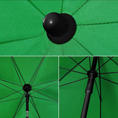 Sekey Sonnenschirm Ø160 cm rund – Strand- & Balkonschirm mit Neigungswinkel & Höhenverstellung, inkl. Schutzhülle, 140 g/m² Polyester, für Garten, Terrasse & Strand