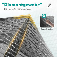 Sekey Magnetisches Fliegengitter für Balkontür – Ohne Bohren, Katzensicher & Reißfest, Insektenschutz mit Klettverschluss & Extra Breitem Klebeband Sekey