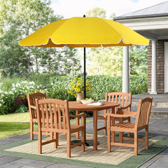 Sekey Sonnenschirm Ø160 cm rund – Strand- & Balkonschirm mit Neigungswinkel & Höhenverstellung, inkl. Schutzhülle, 140 g/m² Polyester, für Garten, Terrasse & Strand