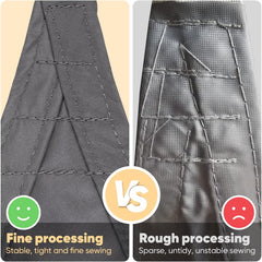 Sekey Sonnensegel Wasserdicht 3x4 m Rechteckig – PES Polyester 160 g/m², 95% UV-Schutz (UPF 50+), wetterfest & reißfest, mit Ösen & Befestigungsseilen für Balkon, Garten & Terrasse (Anthrazit)