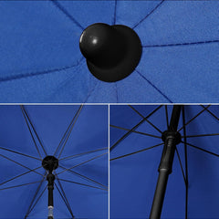 Sekey Sonnenschirm Ø160 cm rund – Strand- & Balkonschirm mit Neigungswinkel & Höhenverstellung, inkl. Schutzhülle, 140 g/m² Polyester, für Garten, Terrasse & Strand