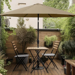 Sekey Alu Sonnenschirm mit UV-Schutz 50+ – Windfester Gartenschirm mit Kurbel für Balkon, Terrasse & Garten