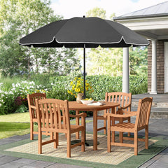 Sekey Sonnenschirm Ø180 cm mit UPF50+ – windstabiler Strand- & Balkonschirm mit Neigefunktion, wasserdicht, inkl. Schutzhülle, GRS-recycelter Bezug