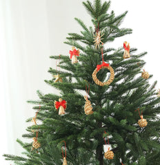 Salcar 56-teiliges Weihnachtsbaumschmuck aus Stroh – Handgefertigtes Strohsterne Set, natürliche Christbaum Anhänger aus 100 % Stroh für nachhaltige Weihnachtsdekoration