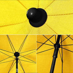 Sekey Sonnenschirm Ø160 cm rund – Strand- & Balkonschirm mit Neigungswinkel & Höhenverstellung, inkl. Schutzhülle, 140 g/m² Polyester, für Garten, Terrasse & Strand