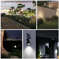Salcar 2er Set LED Solar Gartenleuchte, mit 1800 mAh Akku Salcar