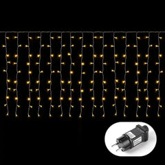 Salcar 2 x 1 m/3 x 1 m / 6 x 1 m LED Lichtervorhang, 100 / 150 / 300 LEDs Salcar