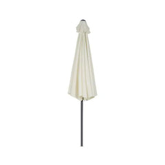 Sekey 270 cm Halbrund Sonnenschirm mit Kurbel, Sonnenschutz UV50+ Sekey
