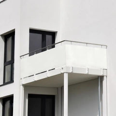 Sekey Balkon Sichtschutz aus 100% Polyester, Weiß Sekey