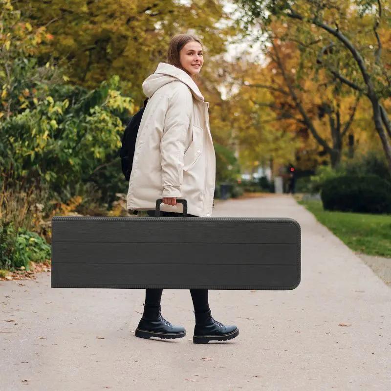 Sekey 180 cm Klappbar Gartenbank mit Tragegriff, bis 200kg Belastbar Sekey