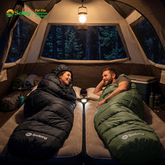 Sekey 4-Jahreszeiten Mumienschlafsack Erwachsene – 1,7 kg Schlafsack mit Anti-Klemm-Reißverschluss, wasserabweisend & atmungsaktiv, Komforttemperatur +5 °C, für Camping, Trekking & Outdoor