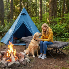 Sekey Feldbett Klappbar mit Matratze 190 × 71 cm – Campingbett bis 200 kg, Faltbett mit 7 cm Matratze, Tragbares Gästebett für Outdoor, Reisen & Zuhause