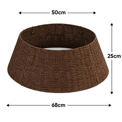 Salcar Weihnachtsbaumkorb aus Papierkordel – Braun, 40/60 cm oder 50/68 cm