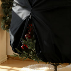 Salcar Weihnachtsbaum Aufbewahrung 138 × 185 cm – Weihnachtsbaumtasche für Bäume bis 2,4 m, mit Schnallen, Kordelzug & Kartenschlitz, Wasserdicht & Reißfest