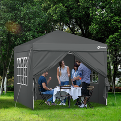 Sekey 3x3 m Faltpavillon mit 4 Seitenteilen