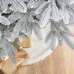 Salcar Künstlicher Weihnachtsbaum mit Schnee – Realistischer Tannenbaum aus PE & PVC, naturgetreu, schwer entflammbar, stabiler Metallständer, einfacher Aufbau, wiederverwendbar