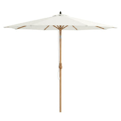 Sekey Sonnenschirm Ø300 cm in Holzoptik – mit Auto-Kippfunktion, 180g/m² Polyester UV50+, Eisenmast 48 mm & 8 Stahlstreben, großer Gartenschirm für Balkon, Terrasse & Garten